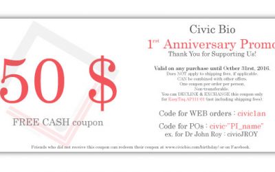 50$ FREE Cash – 1rst Anniversary Promotion