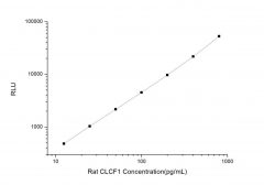 Standard Curve for Rat CLCF1 (Cardiotrophin Like Cytokine Factor 1) CLIA Kit - Elabscience E-CL-R0113
