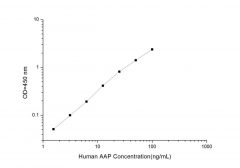 Standard Curve for Human AAP (Alanine Aminopeptidase) ELISA Kit