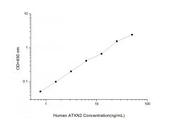 Standard Curve for Human ATXN2 (Ataxin 2) ELISA Kit