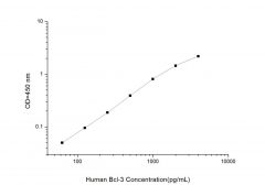 Standard Curve for Human Bcl-3 (B-cell Leukemia/Lymphoma 3) ELISA Kit