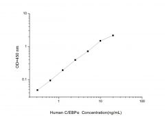 Standard Curve for Human C/EBPα (CCAAT/Enhancer Binding Protein Alpha) ELISA Kit