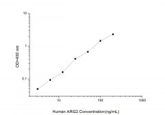 Standard Curve for Human ARG2 (Arginase II) ELISA Kit