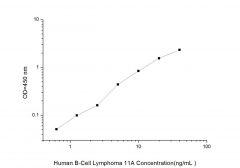 Standard Curve for Human B-Cell Lymphoma 11A (Bcl11A) ELISA Kit
