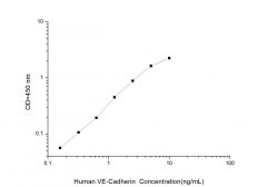 Standard Curve for Human VE-Cadherin (Vascular Endothelial Cadherin) ELISA Kit