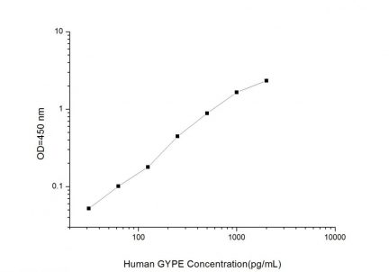 Standard Curve for Human GYPE (Glycophorin E) ELISA Kit