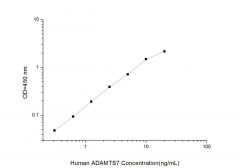 Standard Curve for Human ADAMTS7 (A Disintegrin And Metalloproteinase With Thrombospondin 7) ELISA Kit
