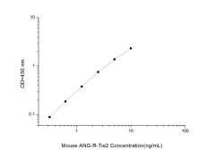 Standard Curve for Mouse ANG-R-Tie2 (Angiopoietin Receptor Tie2) ELISA Kit