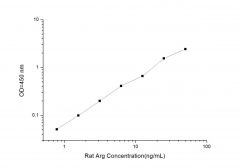 Standard Curve for Rat Arg (Arginase) ELISA Kit
