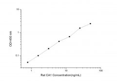 Standard Curve for Rat CA1 (Carbonic Anhydrase I) ELISA Kit