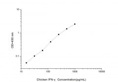 Standard Curve for Chicken IFN-γ (Interferon Gamma) ELISA Kit